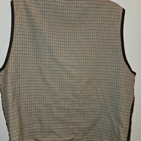 RFT Fall Chocolate Brown Versatile Quilted Vest preppy Winter Wardrobe Unisex L - Picture 7 of 7